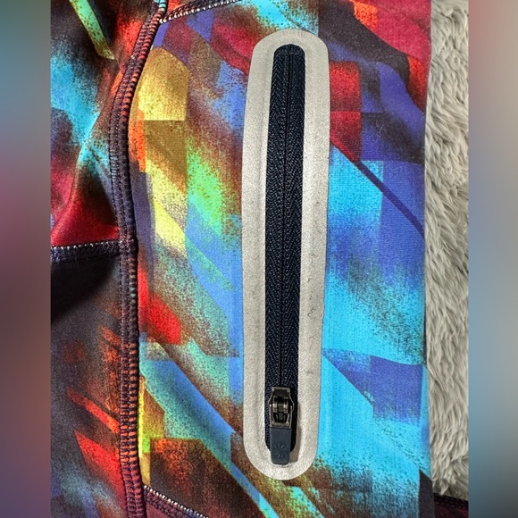 Athleta Colorburst Sonar Yoga/Running Leggings - Picture 5 of 7